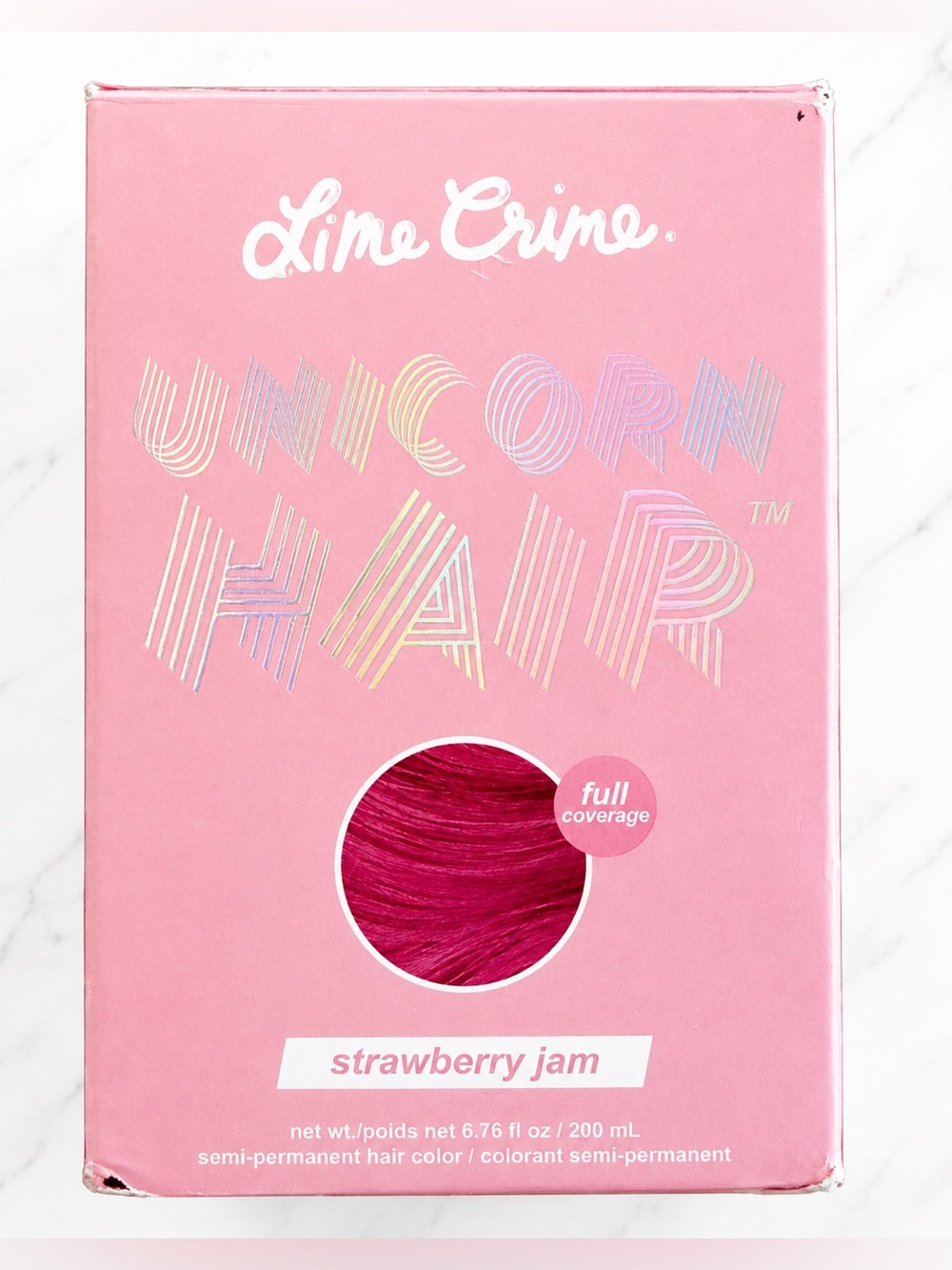 Lime Crime Unicorn Hair Strawberry Jam – Hard to Find– 6.76 oz – New/Sealed